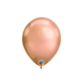 18cm  Chrome Rose Gold Balloon - Pack of 5