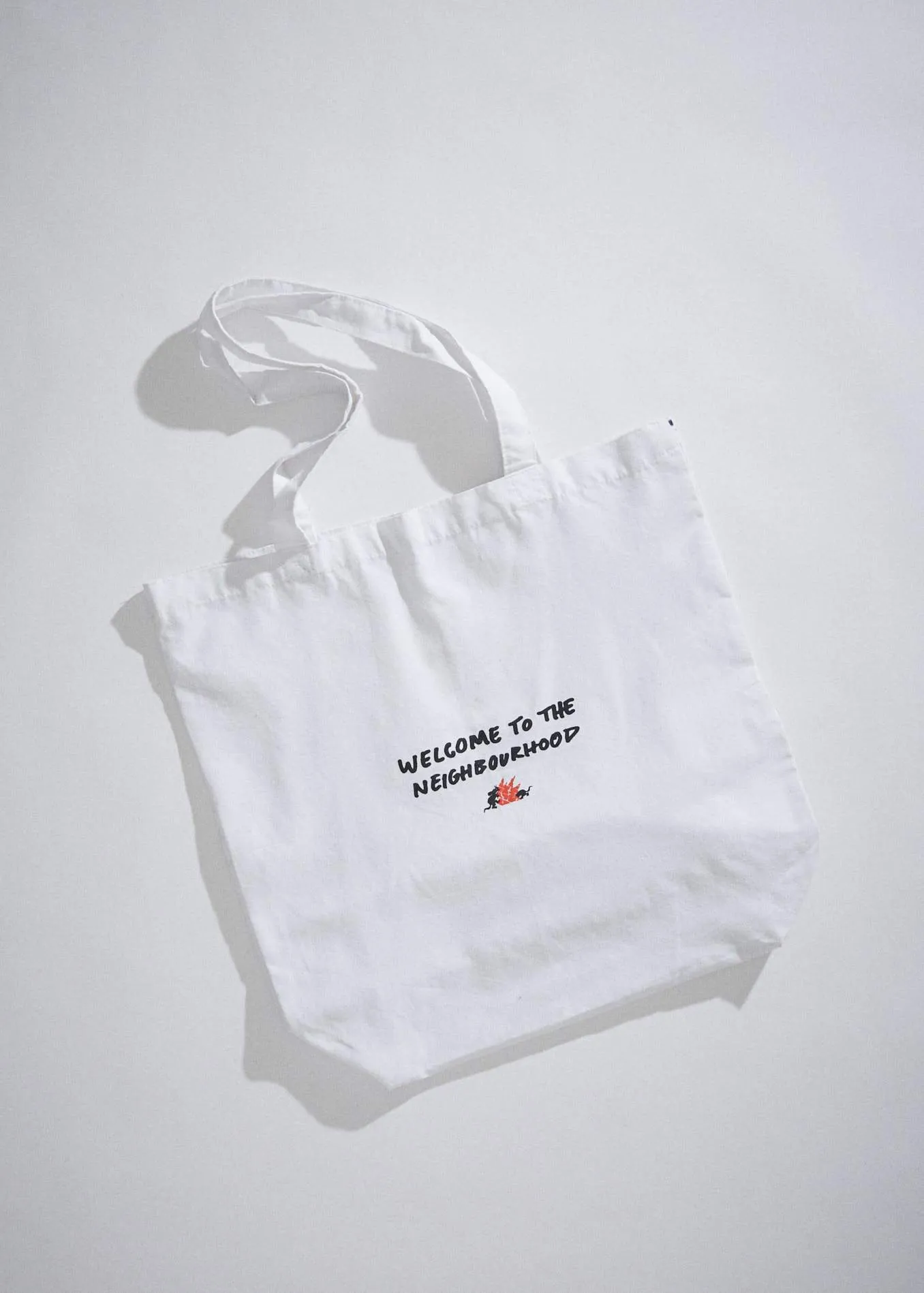 Afends Unisex Neighbourhood Threat - Tote Bag - White