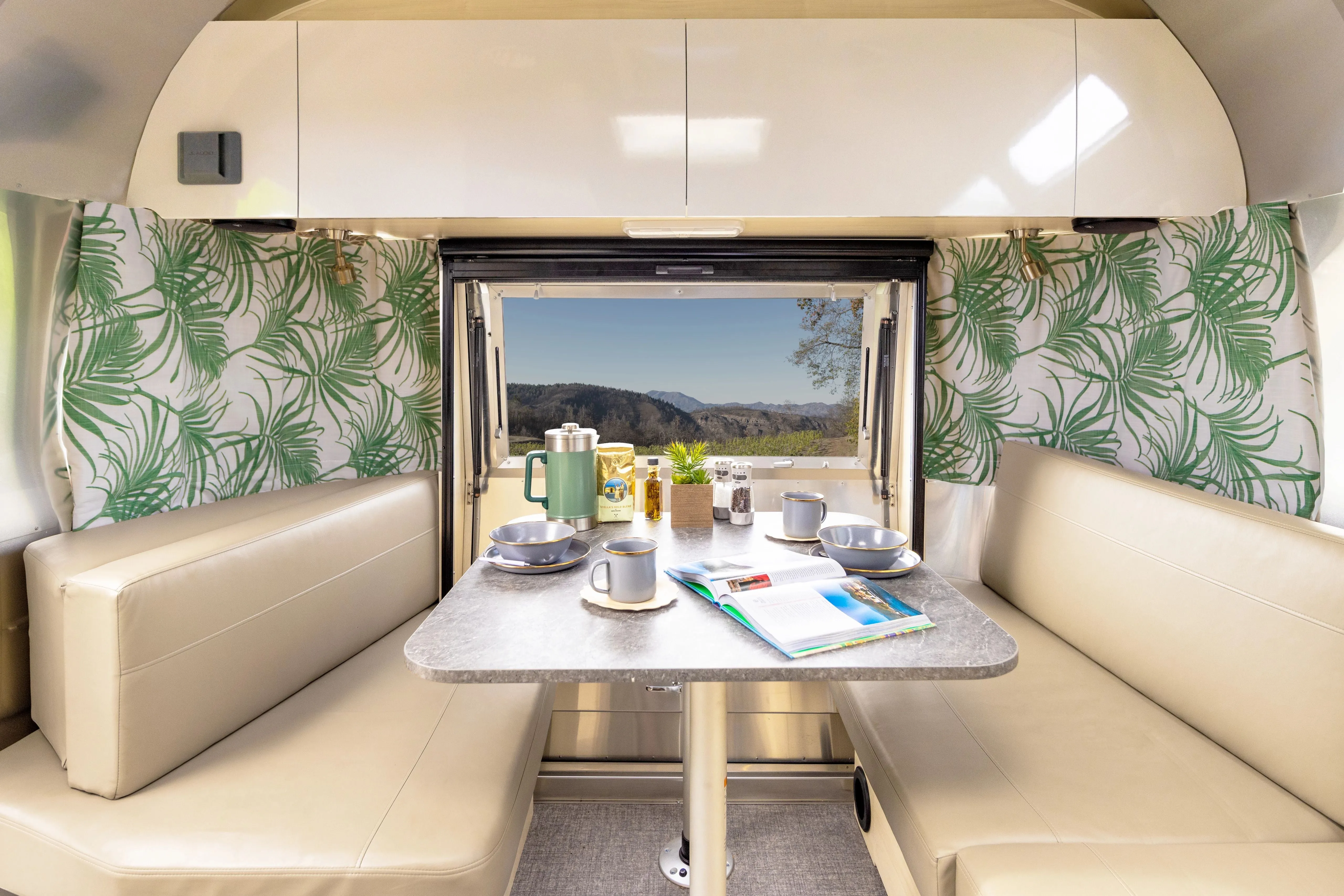 Airstream Printed Custom Curtains for International Signature Travel Trailers