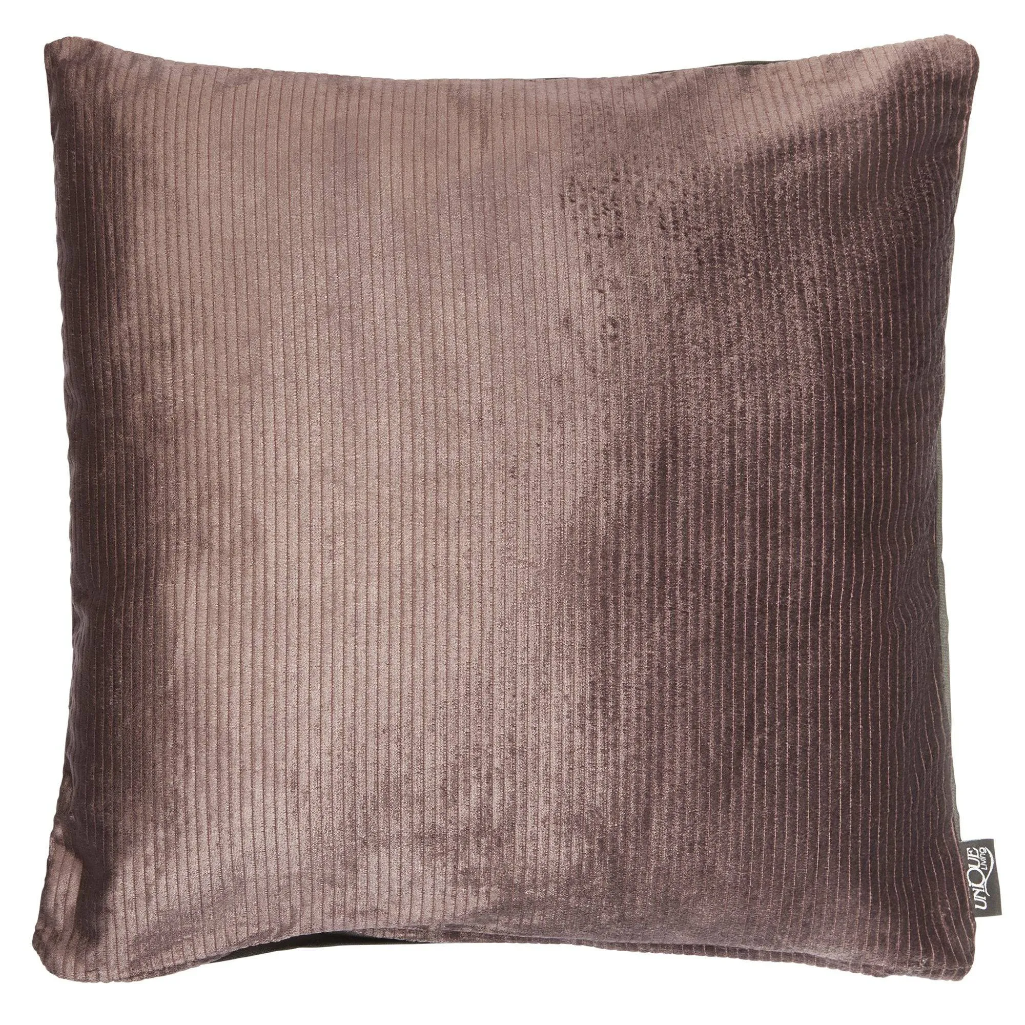 Aubergine Metallic Filled Decorative Throw Scatter Cushion - 45 x 45cm