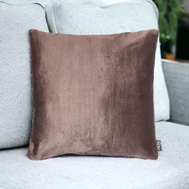 Aubergine Metallic Filled Decorative Throw Scatter Cushion - 45 x 45cm