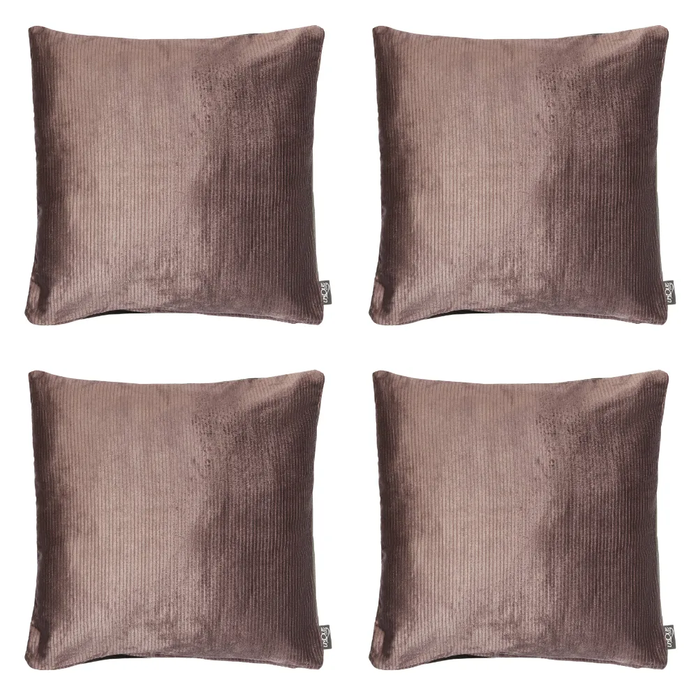 Aubergine Metallic Filled Decorative Throw Scatter Cushion - 45 x 45cm