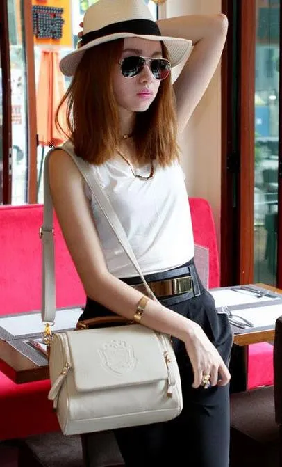 Autumn fashion one shoulder women handbag women leather handbag casual shoulder bag