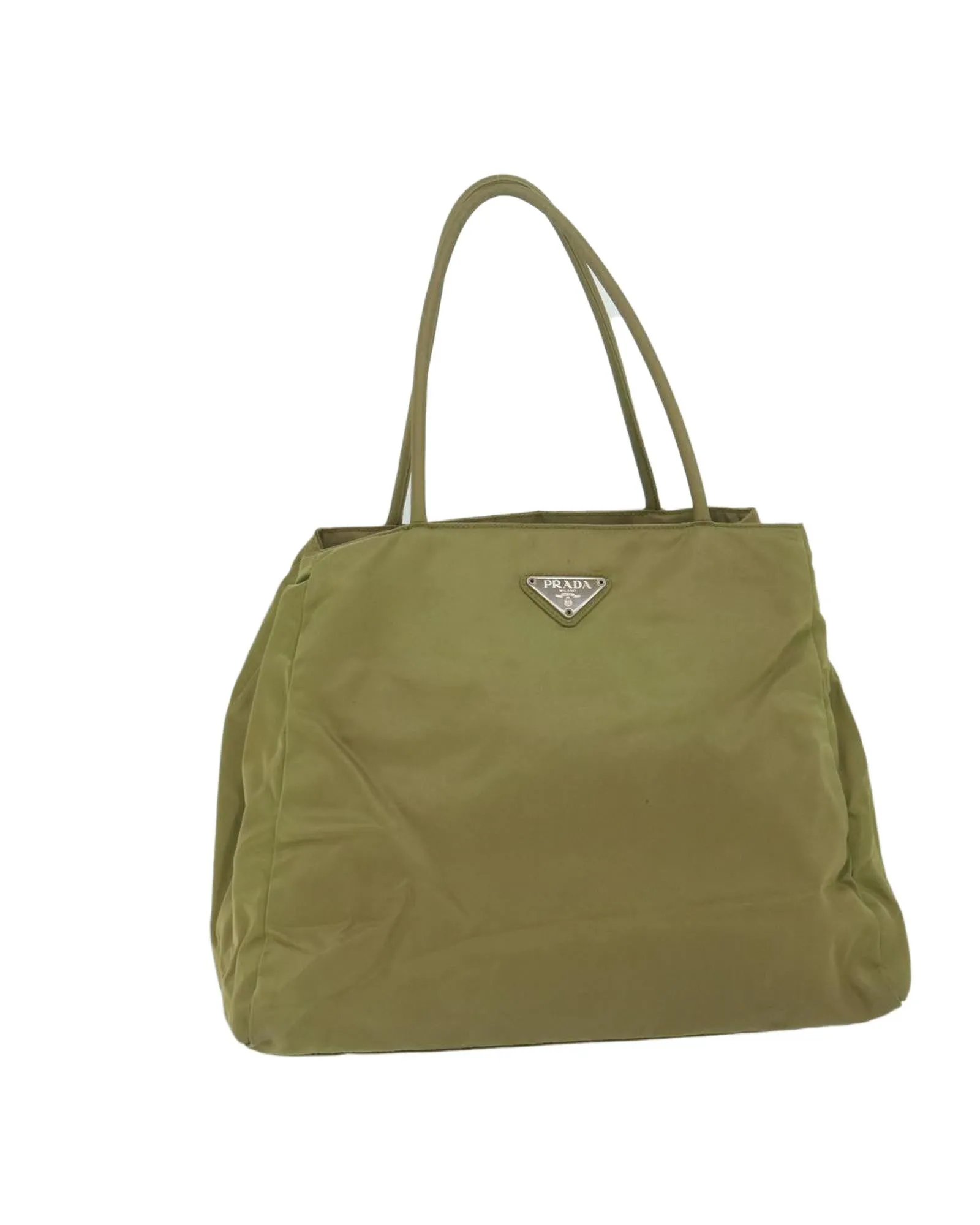 Beige Nylon Tote Bag with Accessories - Made in Italy