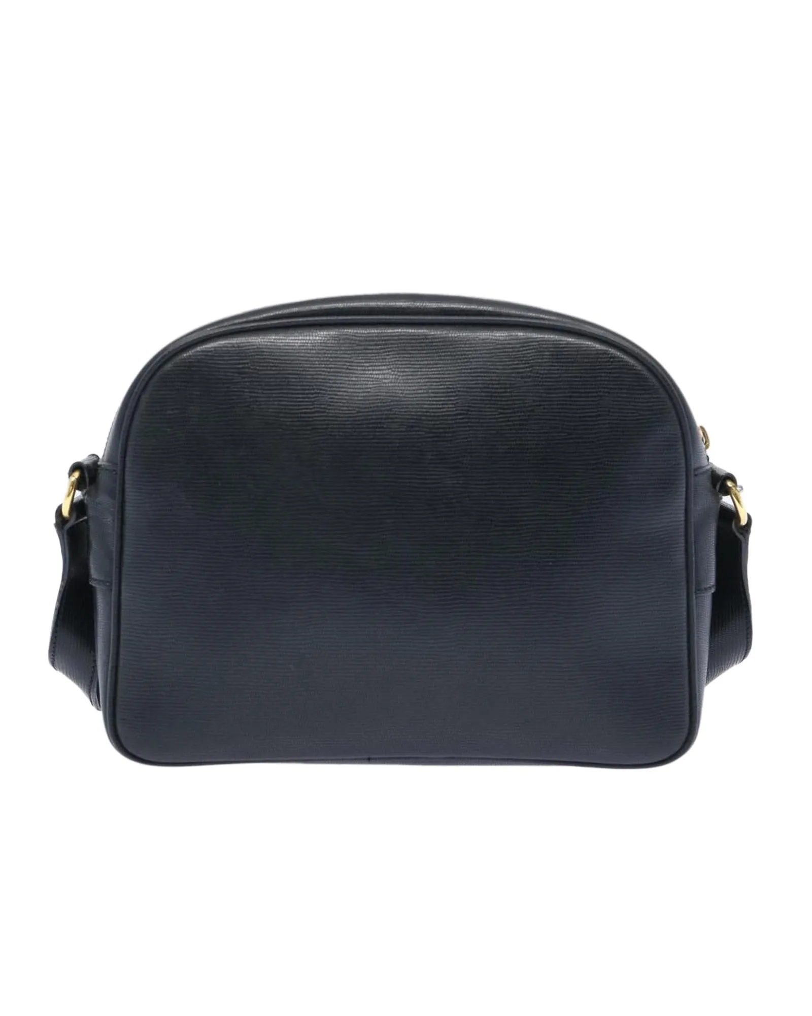 Black Leather Shoulder Bag with Adjustable Strap by Celine - Rank C (ep3112)