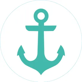 Bogg® Bit  - Turquoise Anchor