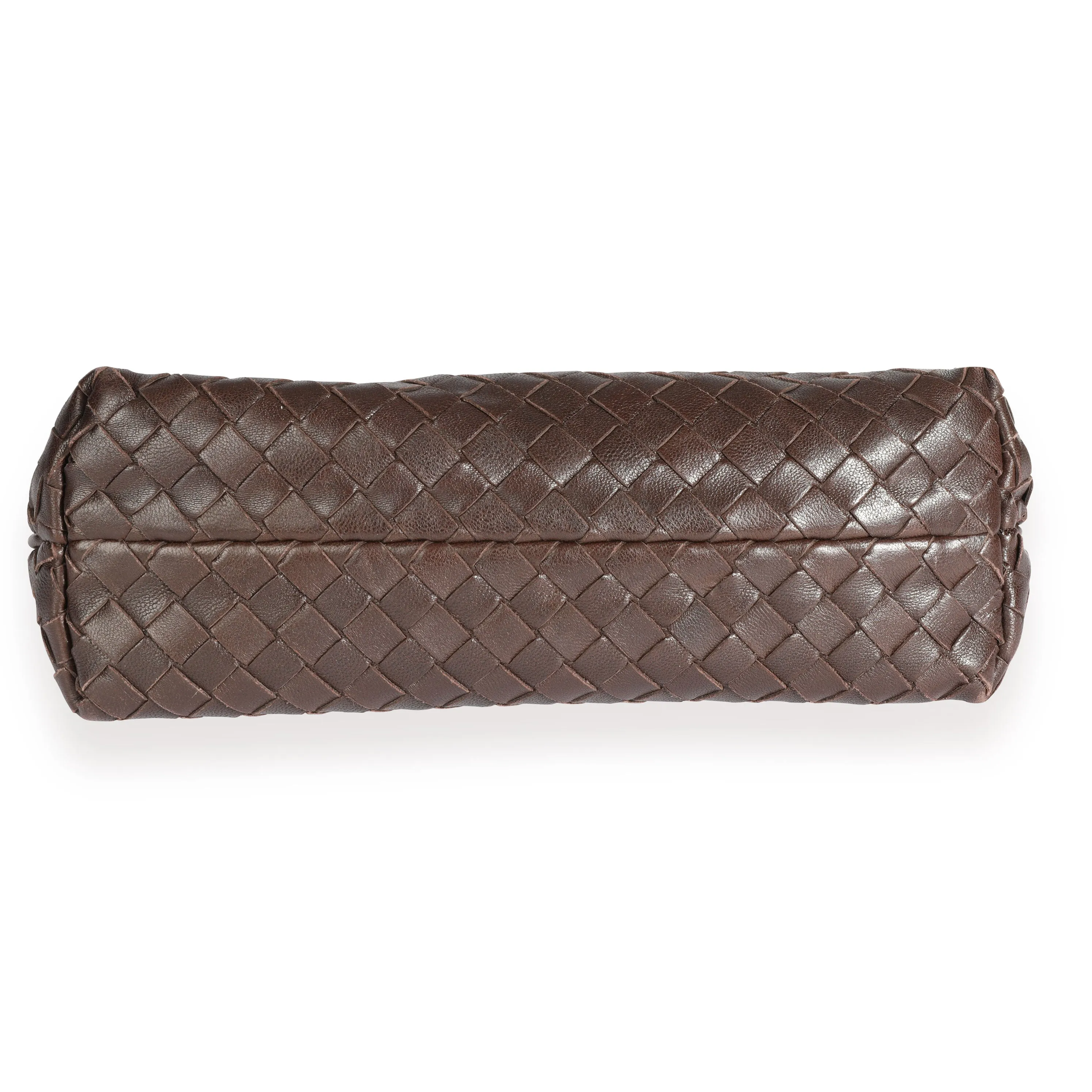 Bottega Veneta Brown Intrecciato Leather Pochette