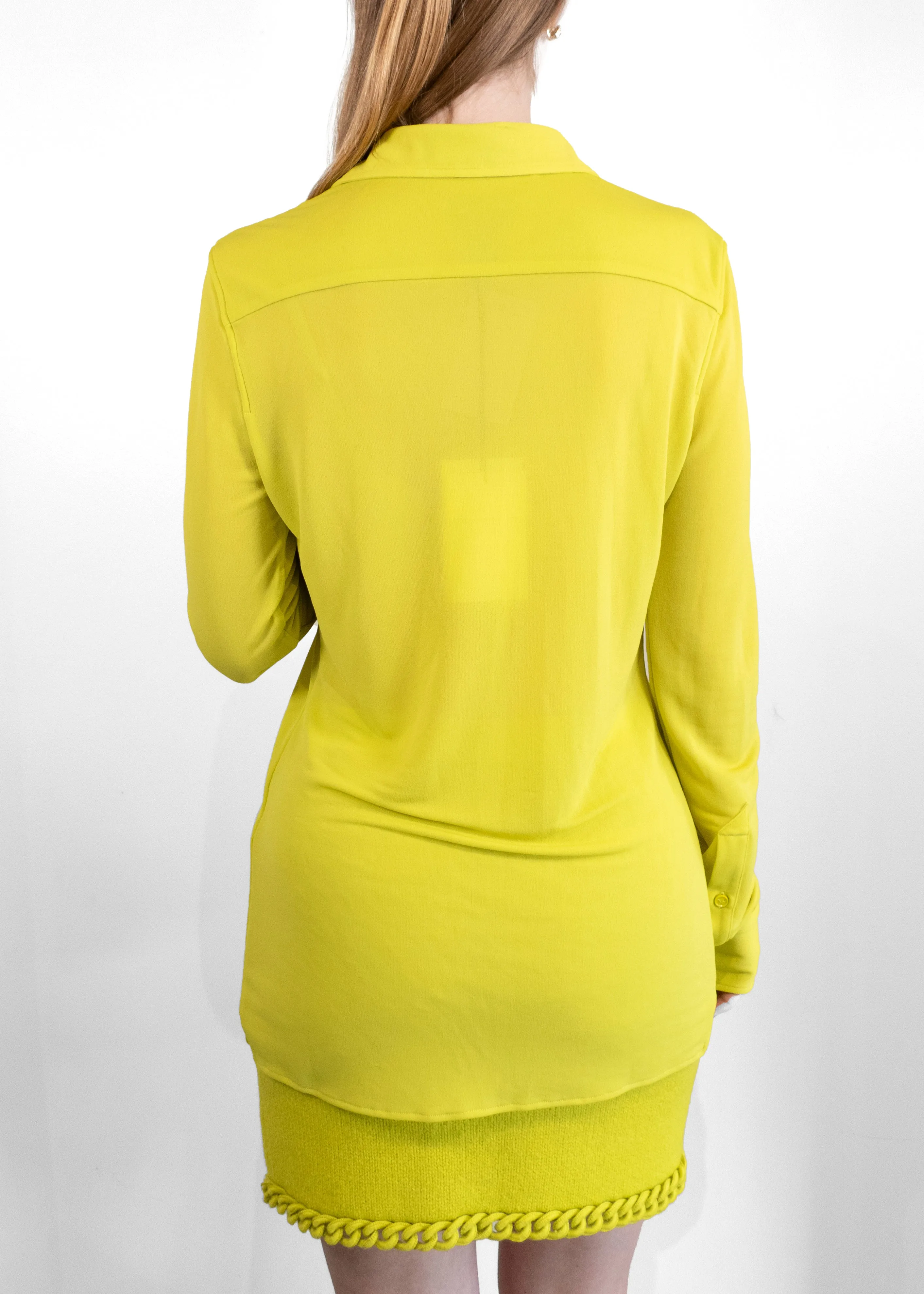 Bottega Veneta Neon Yellow Sheer Set