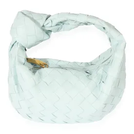 Bottega Veneta Teal Washed Intrecciato Leather Mini Jodie