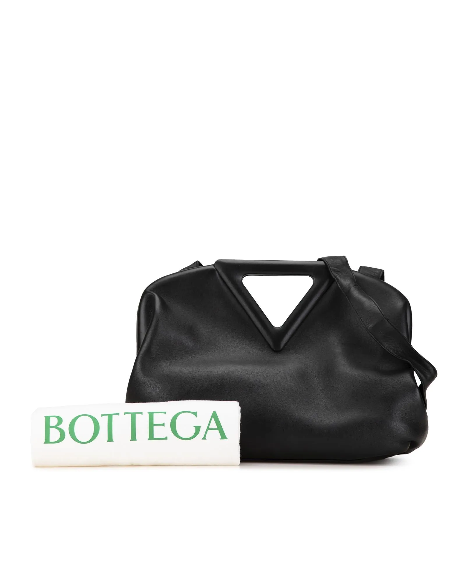 Bottega Veneta The Pouch Black Leather Crossbody Bag