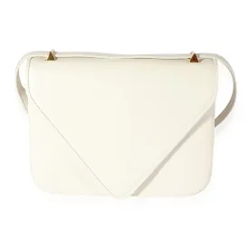 Bottega Veneta White Smooth Leather Mount Bag