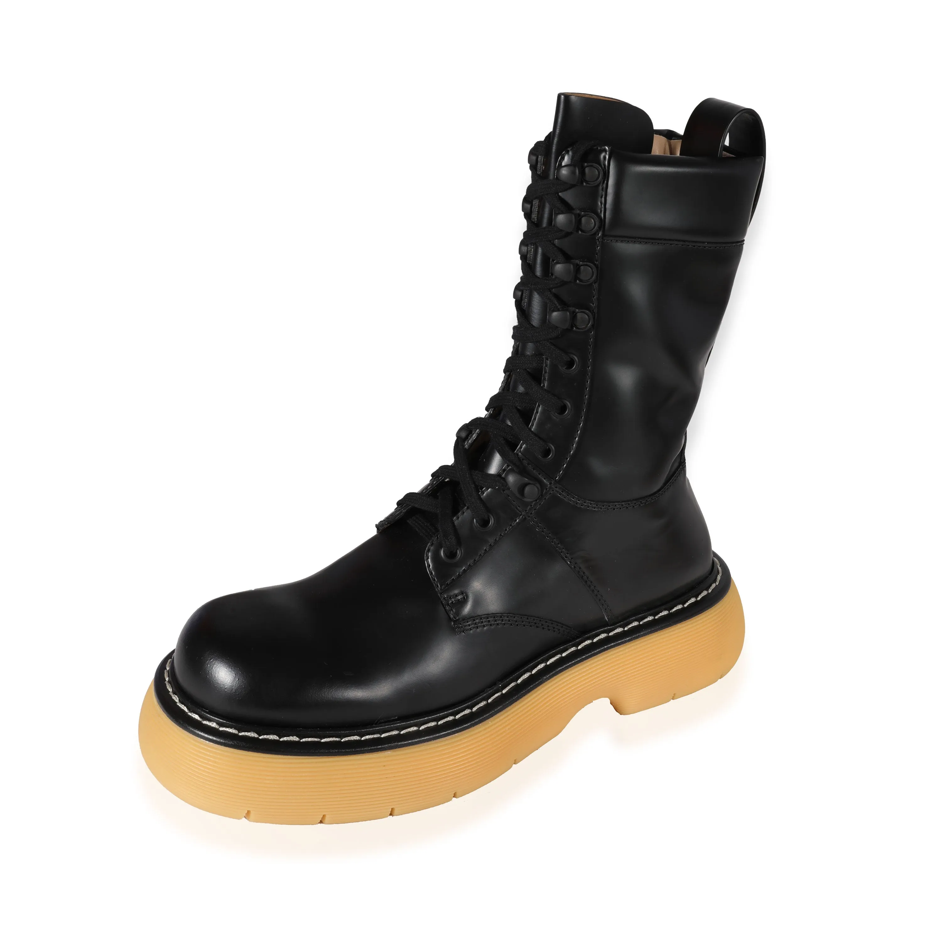 Bottega Veneta Wmns Swell Boot Black Natural Rubber