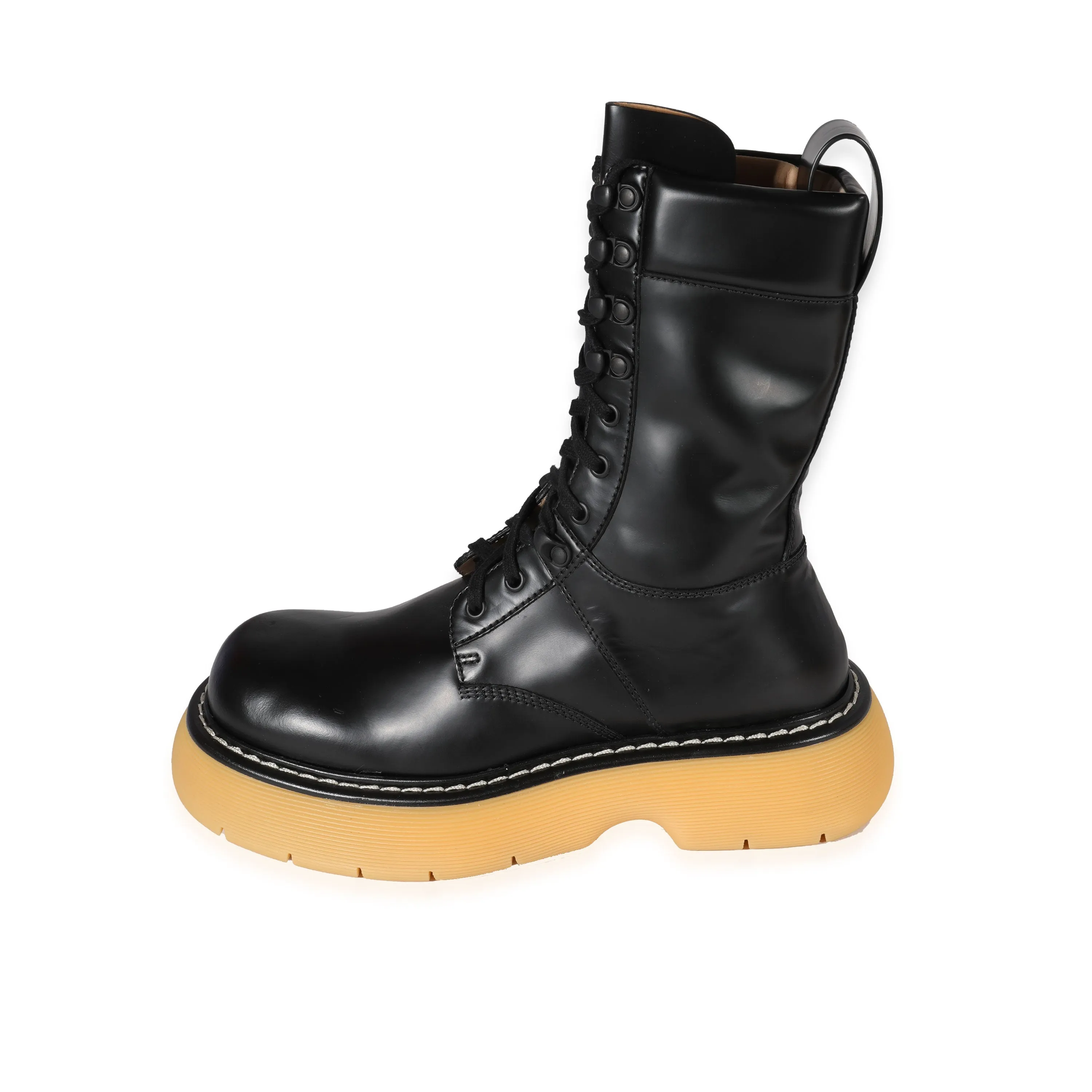 Bottega Veneta Wmns Swell Boot Black Natural Rubber