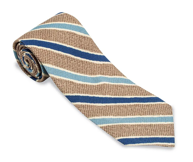 Brown Chester Stripes Necktie - F5597