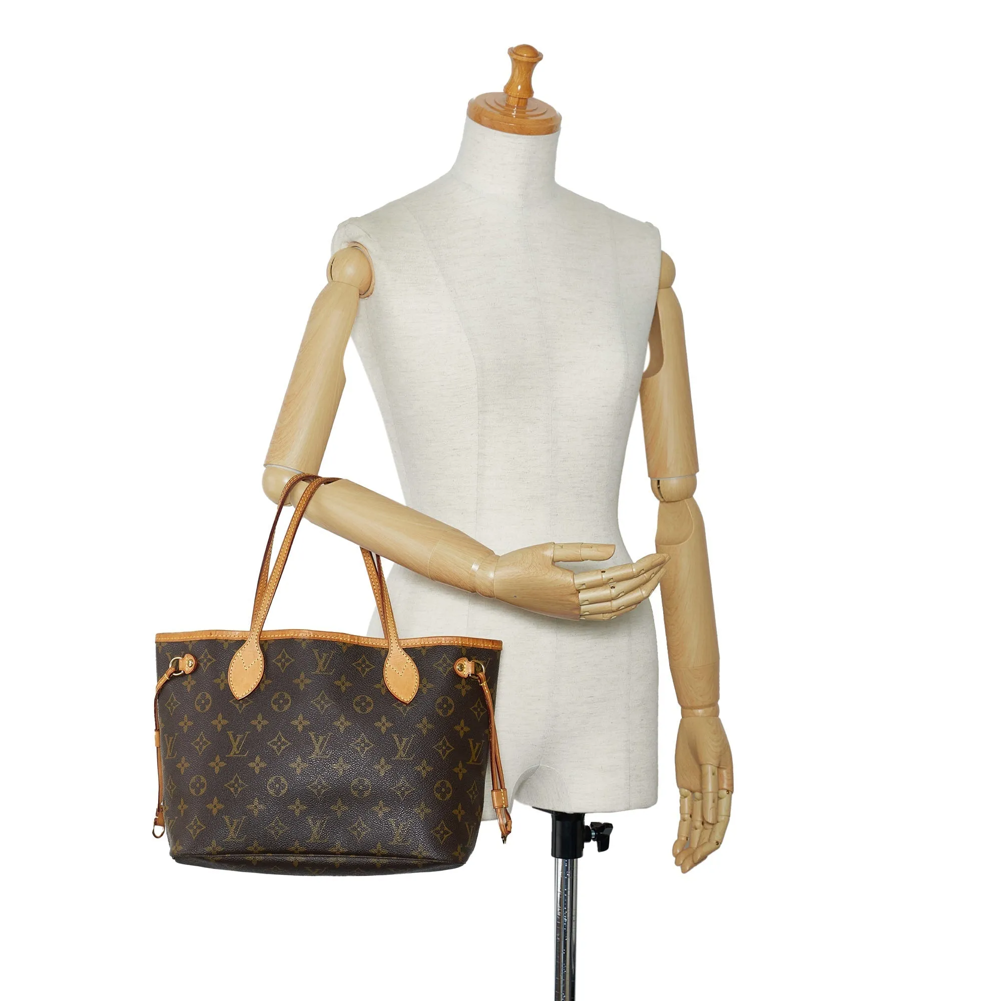 Brown Louis Vuitton Monogram Neverfull PM Tote Bag