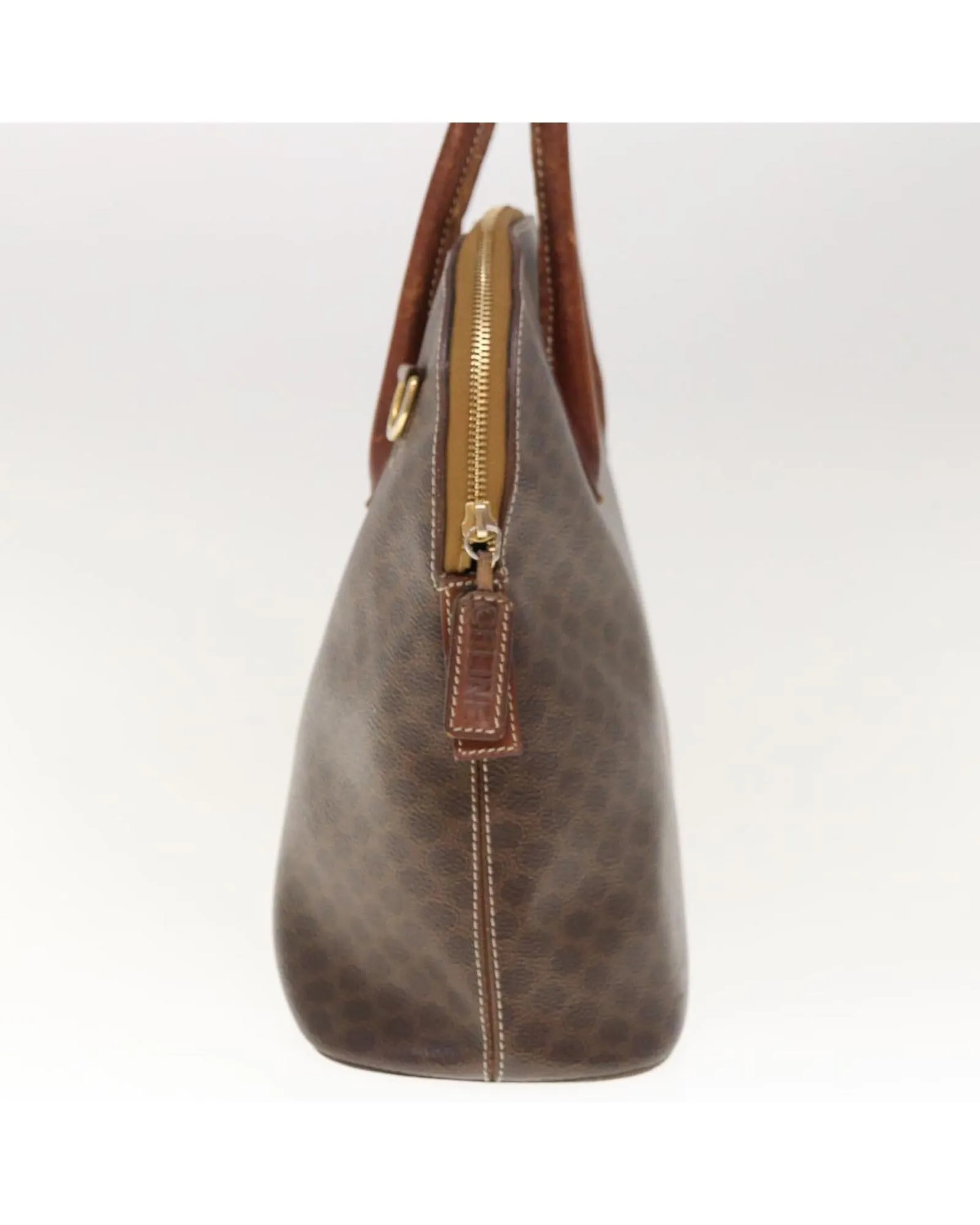 Brown Macadam Canvas Hand Bag