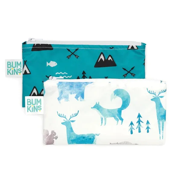 Bumkins Reusable Snack Bag - Twin Pack Outdoors/Nature