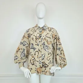 Camicia Celine vintage animali