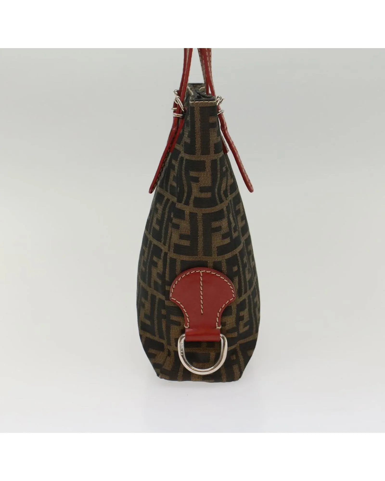 Canvas Hand Bag with Fendi Zucca Print