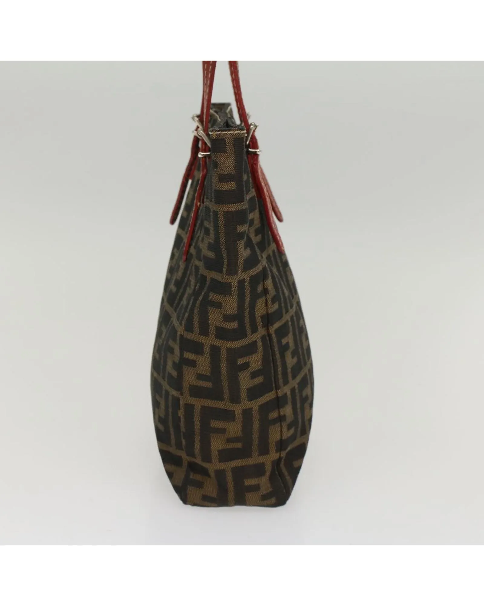 Canvas Hand Bag with Fendi Zucca Print