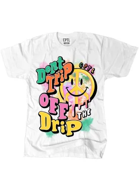 Capital Denim T-shirt - Don't Trip - White - CPTL05