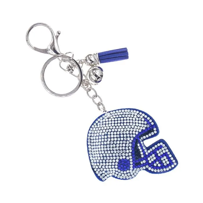 Clear Helmet Keychain Bag Charm