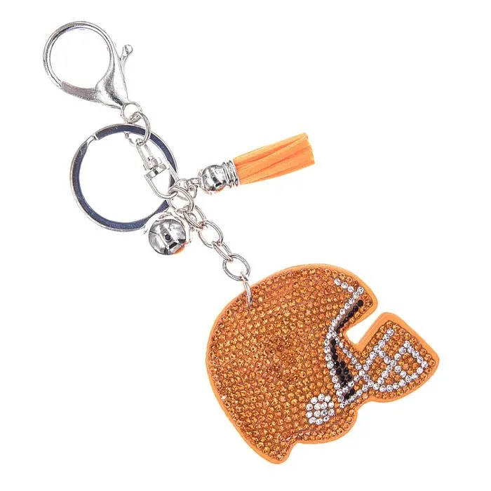 Clear Helmet Keychain Bag Charm