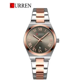 CURREN Original Brand Stainless Steel Band Wrist Watch For Women With Brand (Box & Bag)-9095