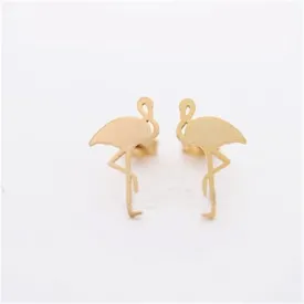 Cute Flamingo Stud Earrings