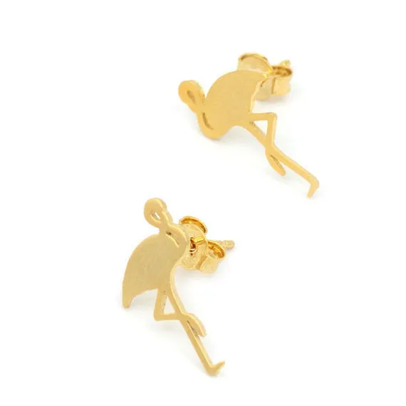 Cute Flamingo Stud Earrings