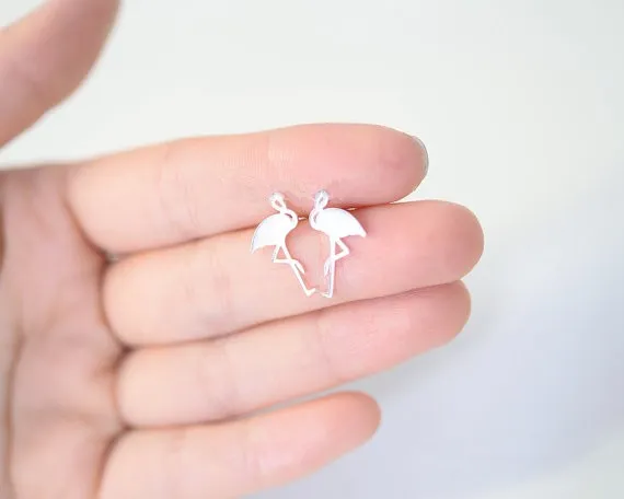 Cute Flamingo Stud Earrings