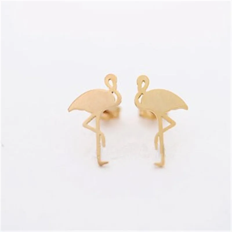 Cute Flamingo Stud Earrings