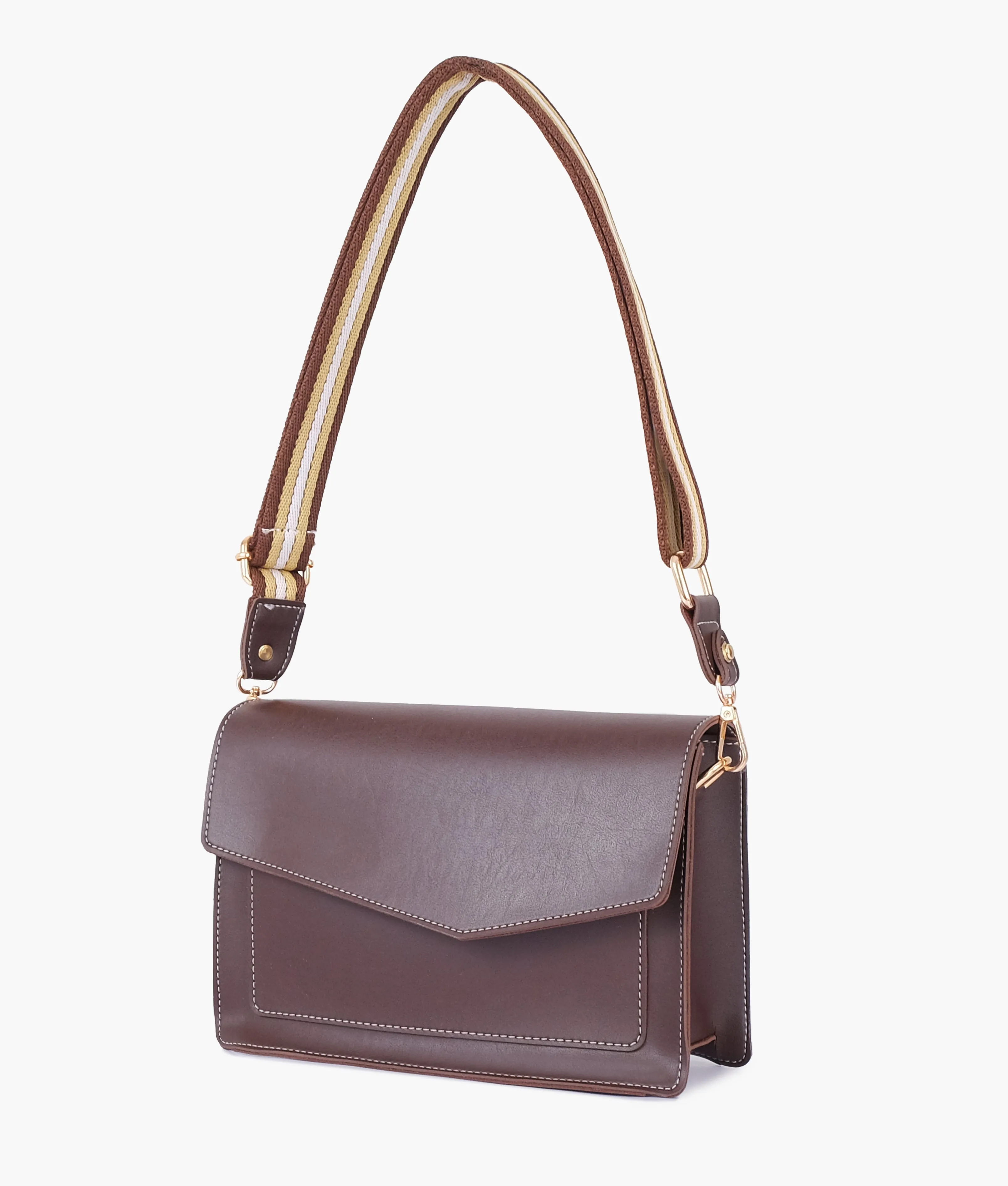 Dark BrownLadies Crossbody Bag 601