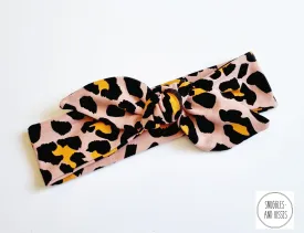 Dusty Pink Leopard Print Hairtie