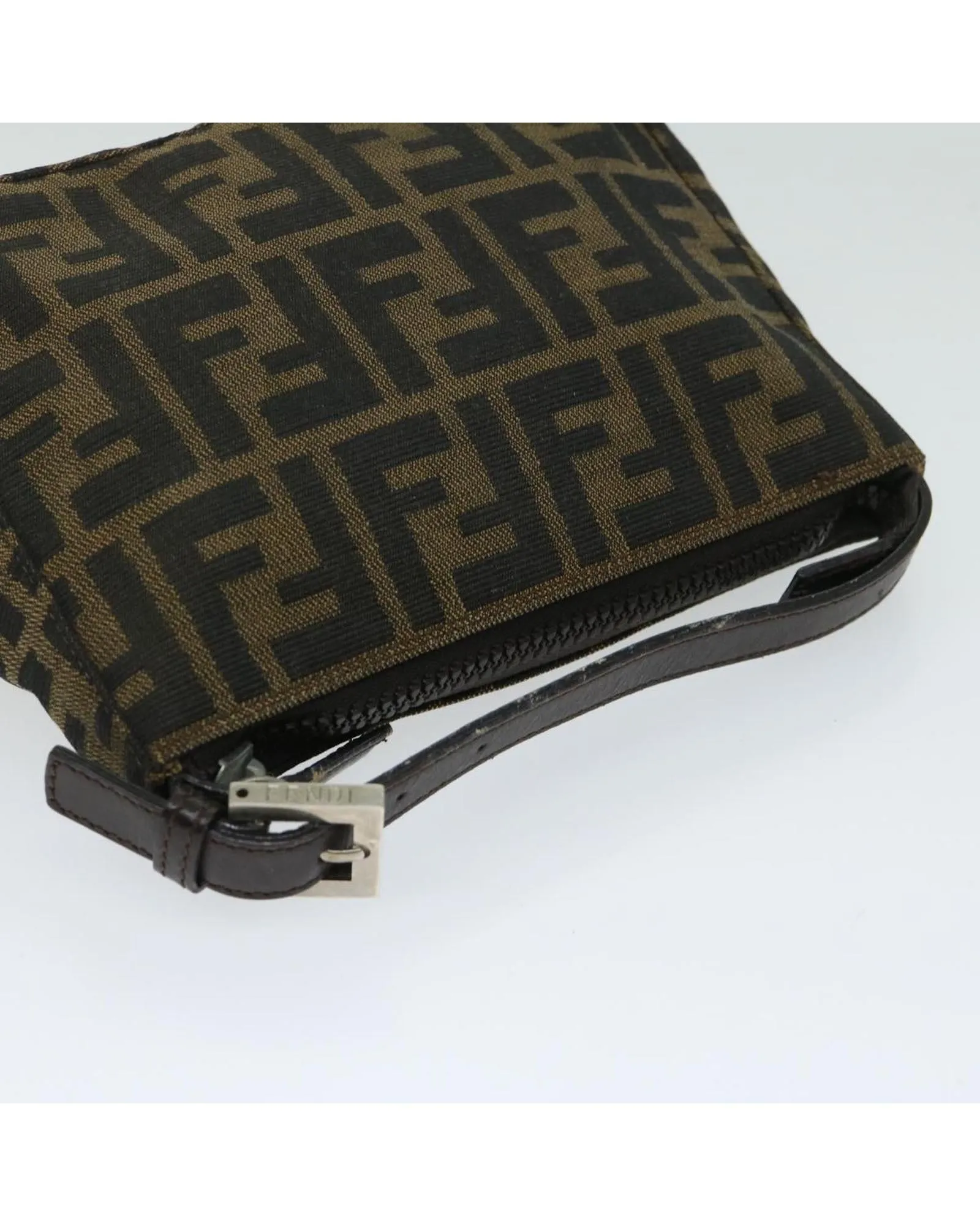 Fendi Canvas Hand Bag with Iconic Zucca Print