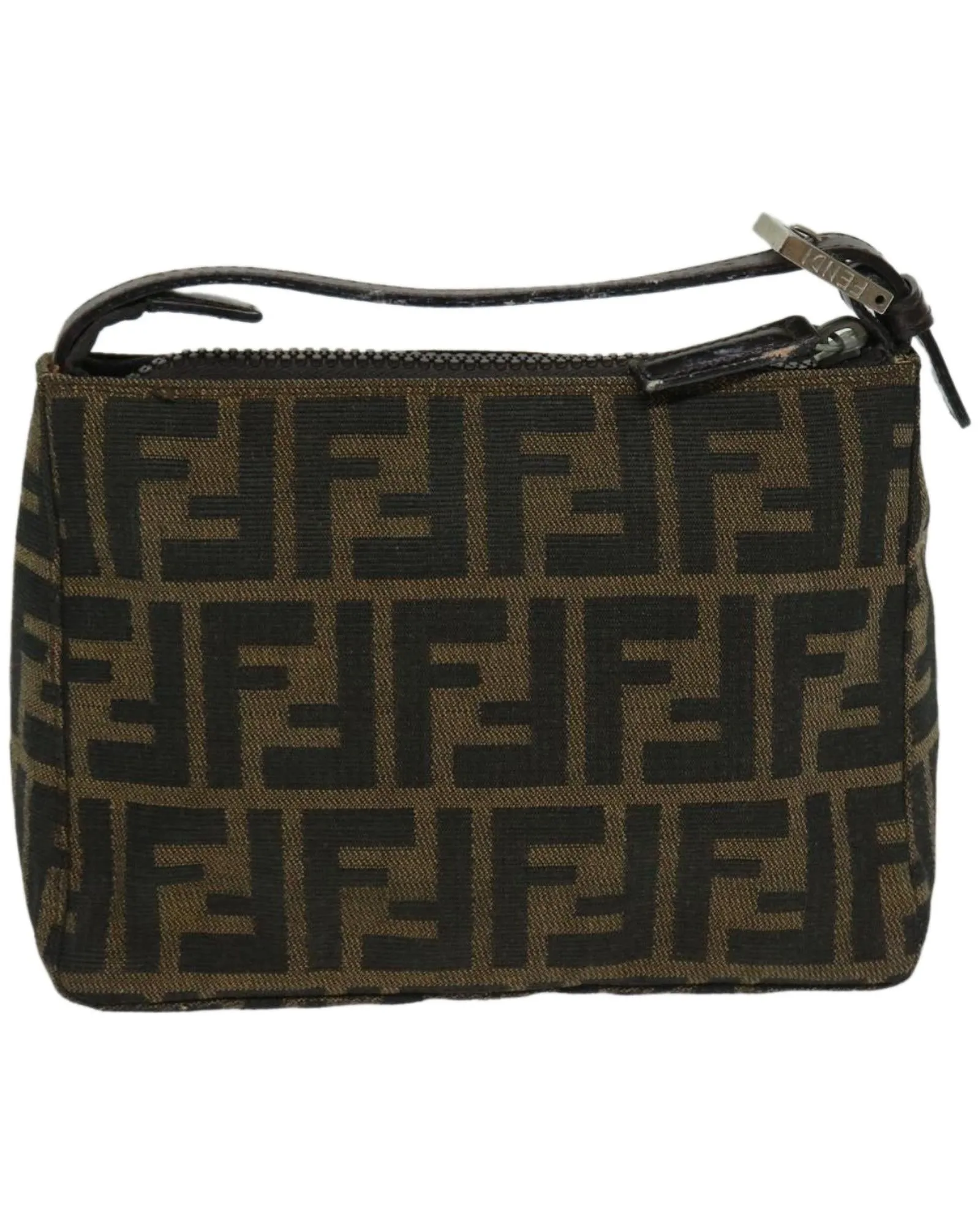 Fendi Canvas Hand Bag with Iconic Zucca Print