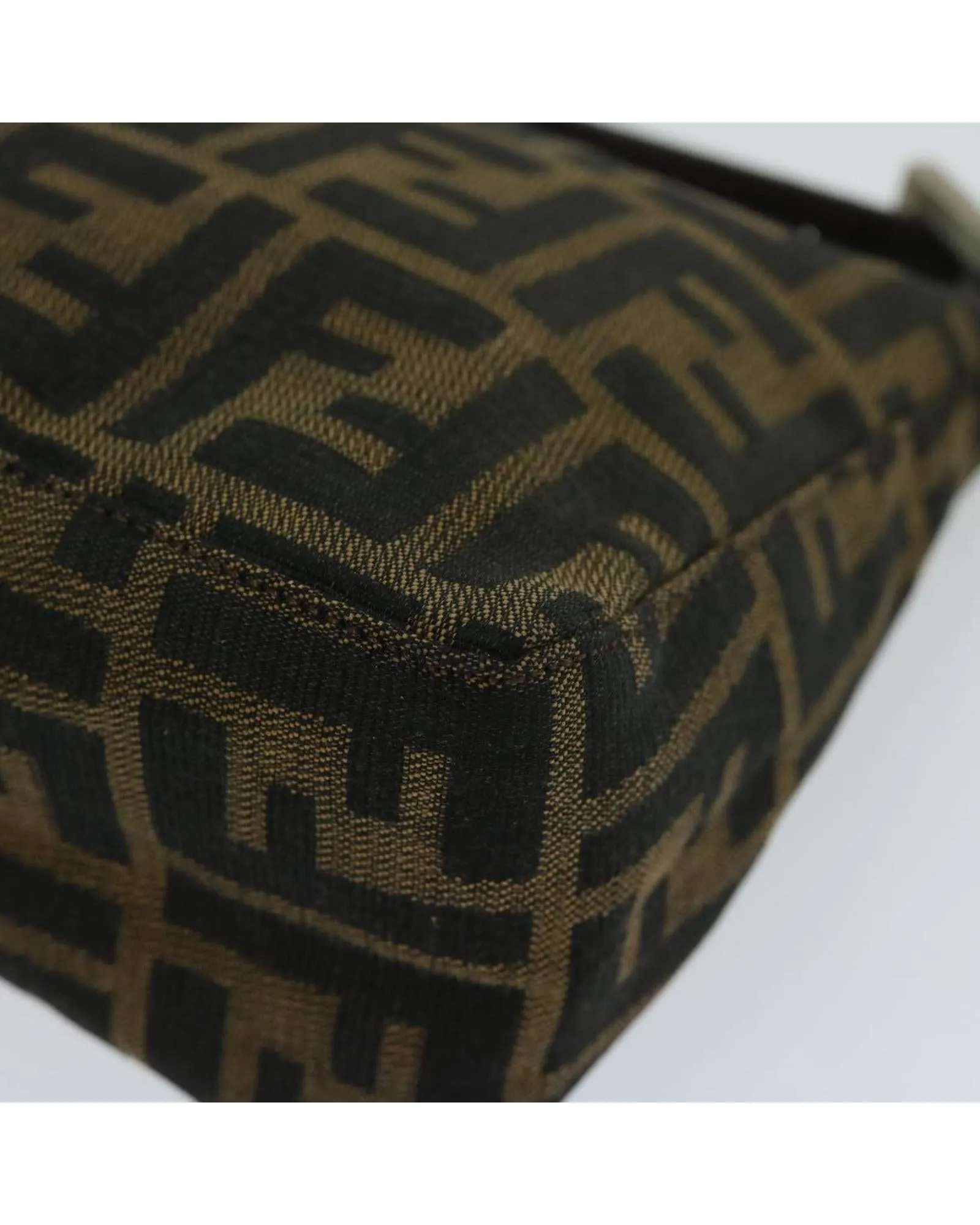 Fendi Canvas Hand Bag with Iconic Zucca Print