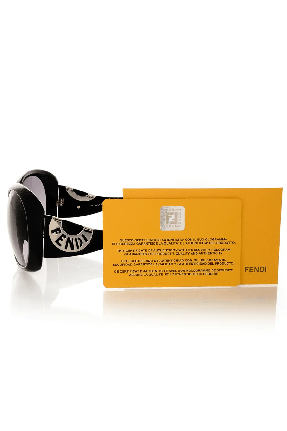 FENDI LOGO Black Sunglasses