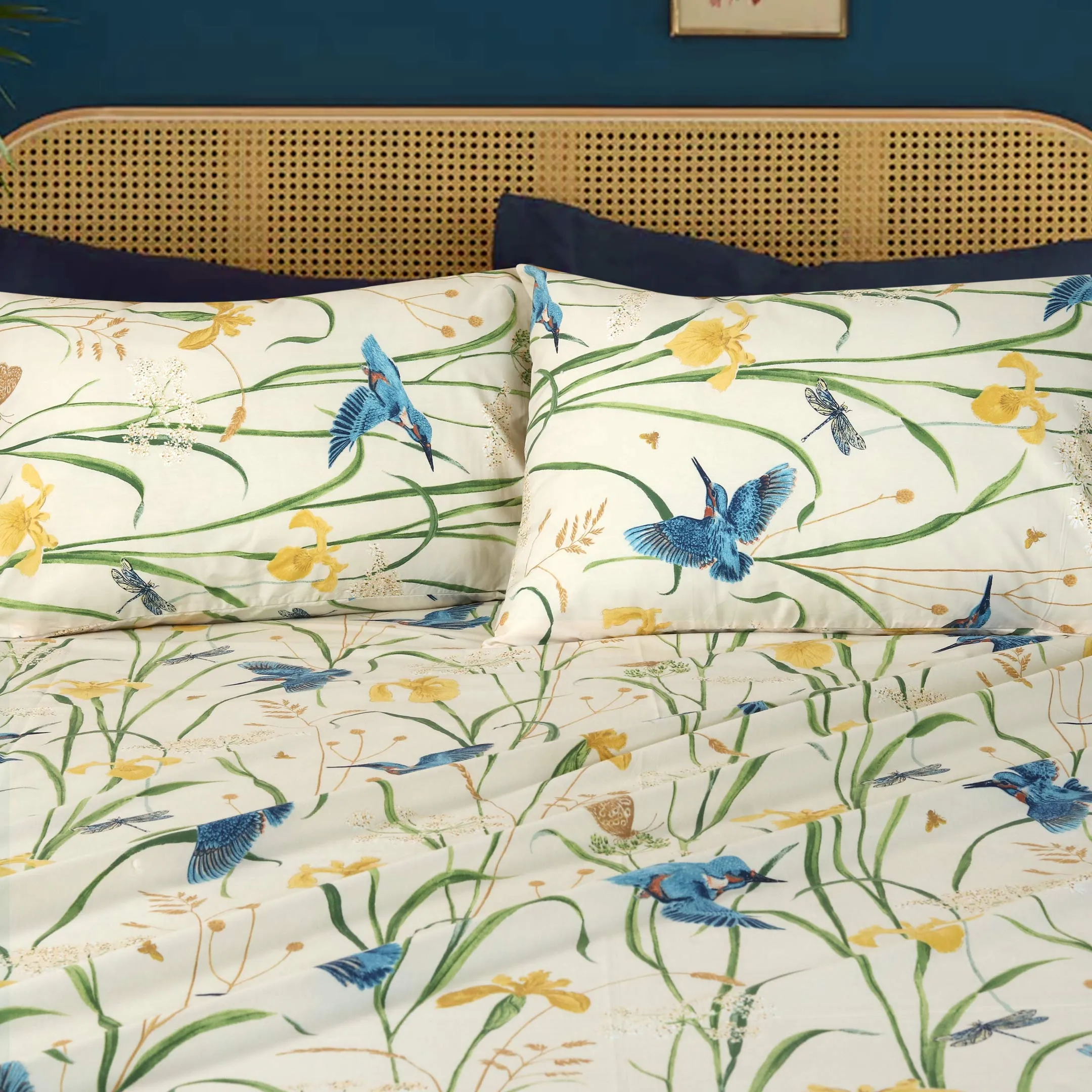 Fluttering Melody Printed Bedsheet