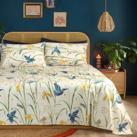 Fluttering Melody Printed Bedsheet