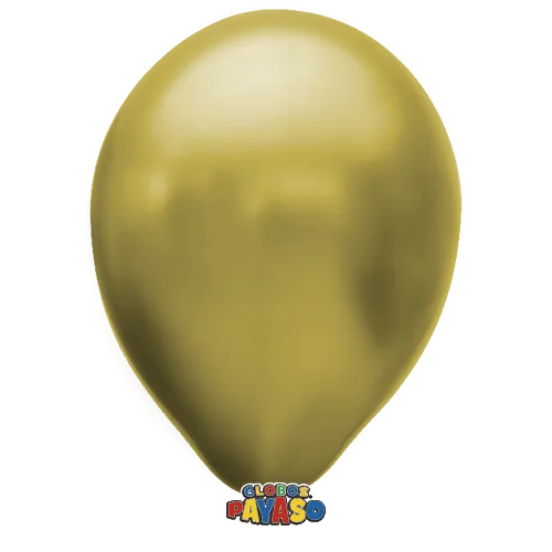 Globos Payaso 12in Balloon Metallic Gold 50ct