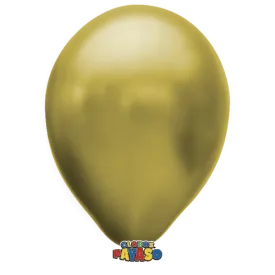 Globos Payaso 12in Balloon Metallic Gold 50ct