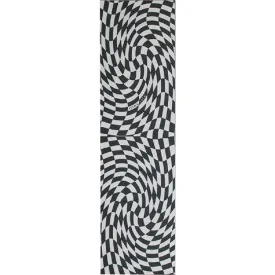 HARD LUCK WARPED CHECKER BLACK/CLEAR GRIP TAPE SHEET