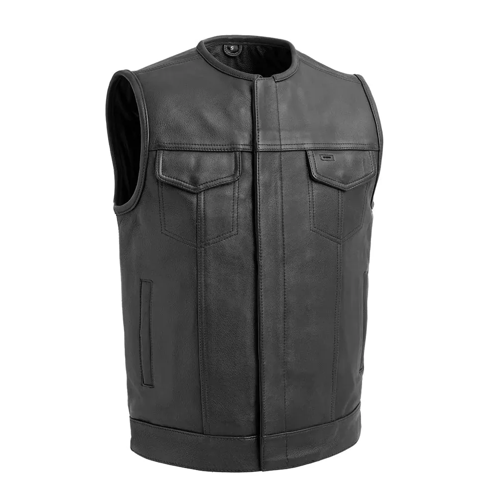 Highside Men's Motorcycle Leather Vest