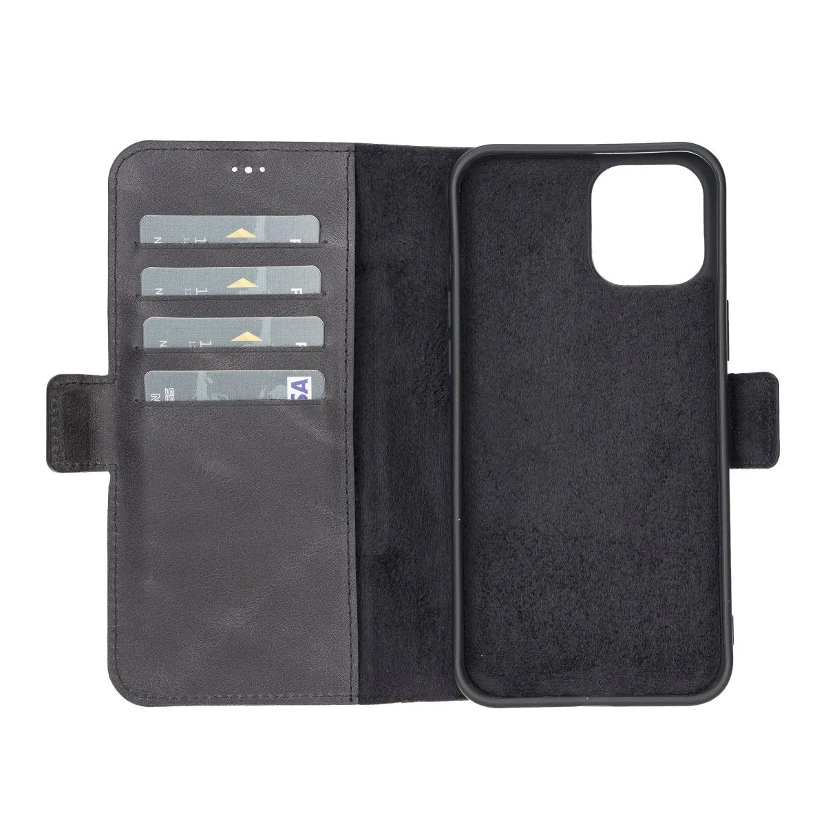 iPhone 12 Pro Max Leather Wallet Case