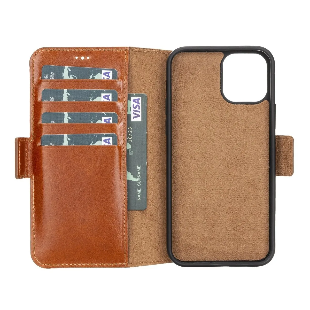 iPhone 12 Pro Max Leather Wallet Case