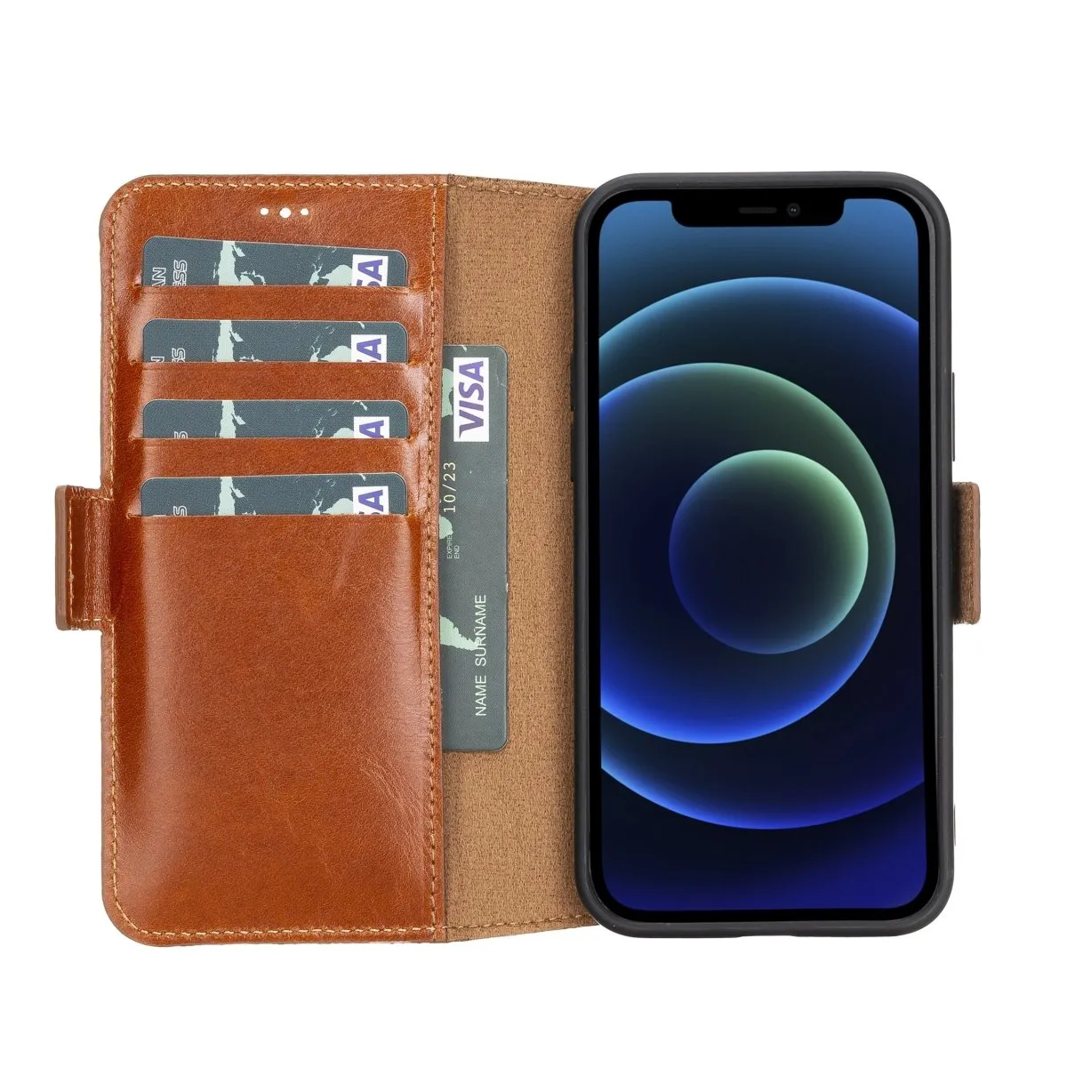 iPhone 12 Pro Max Leather Wallet Case