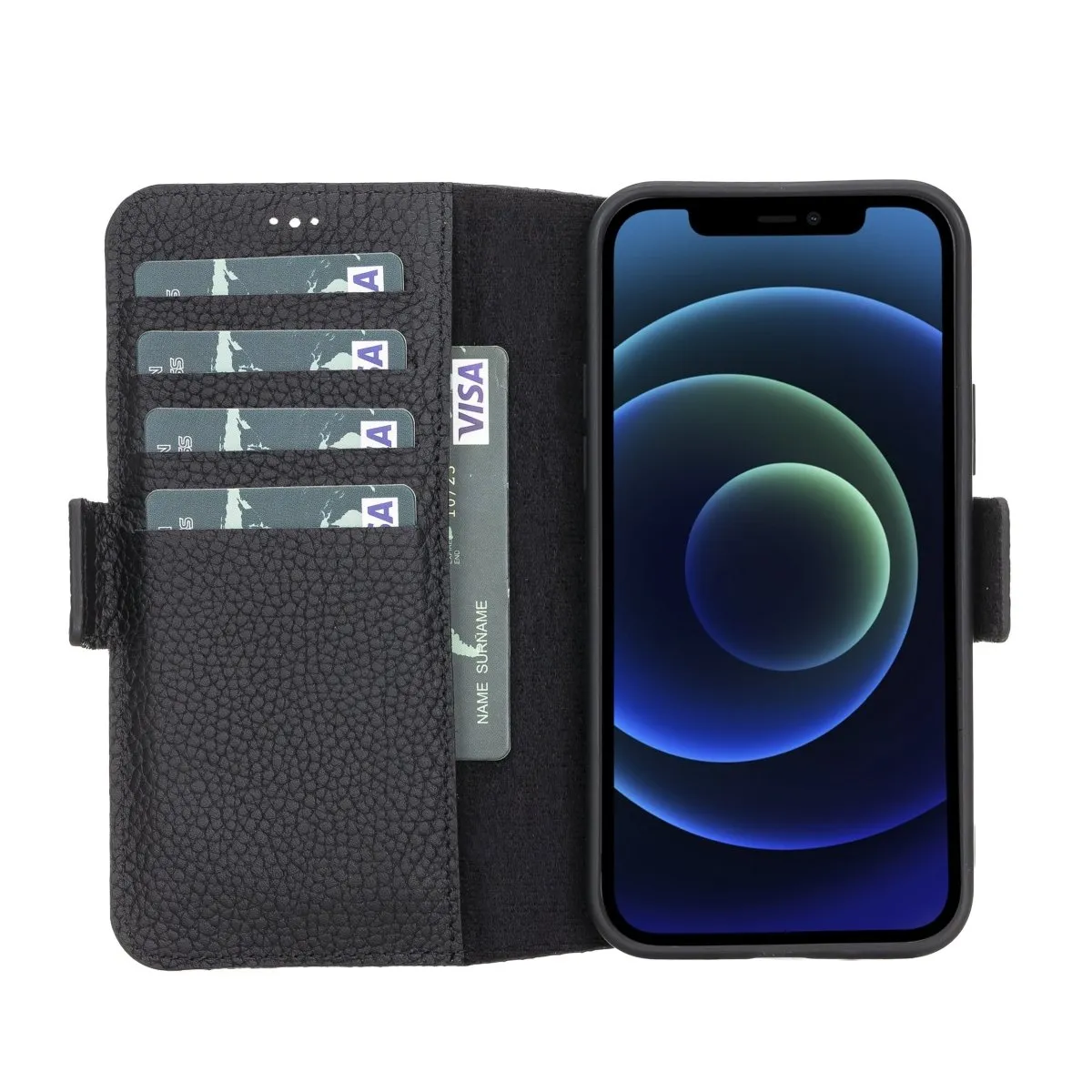 iPhone 12 Pro Max Leather Wallet Case