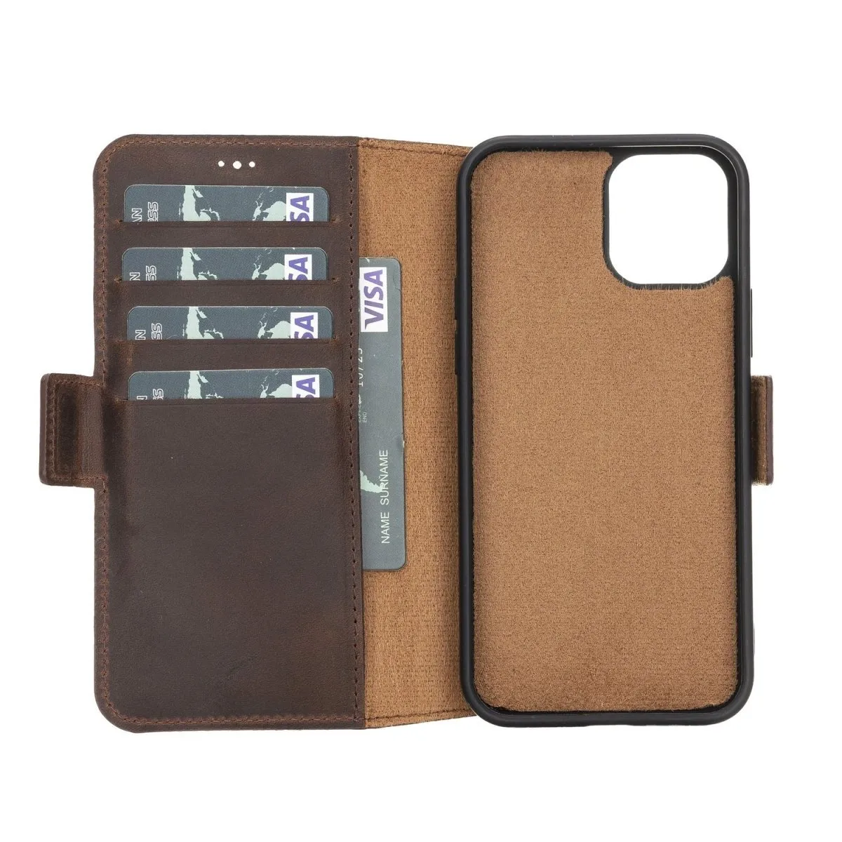 iPhone 12 Pro Max Leather Wallet Case