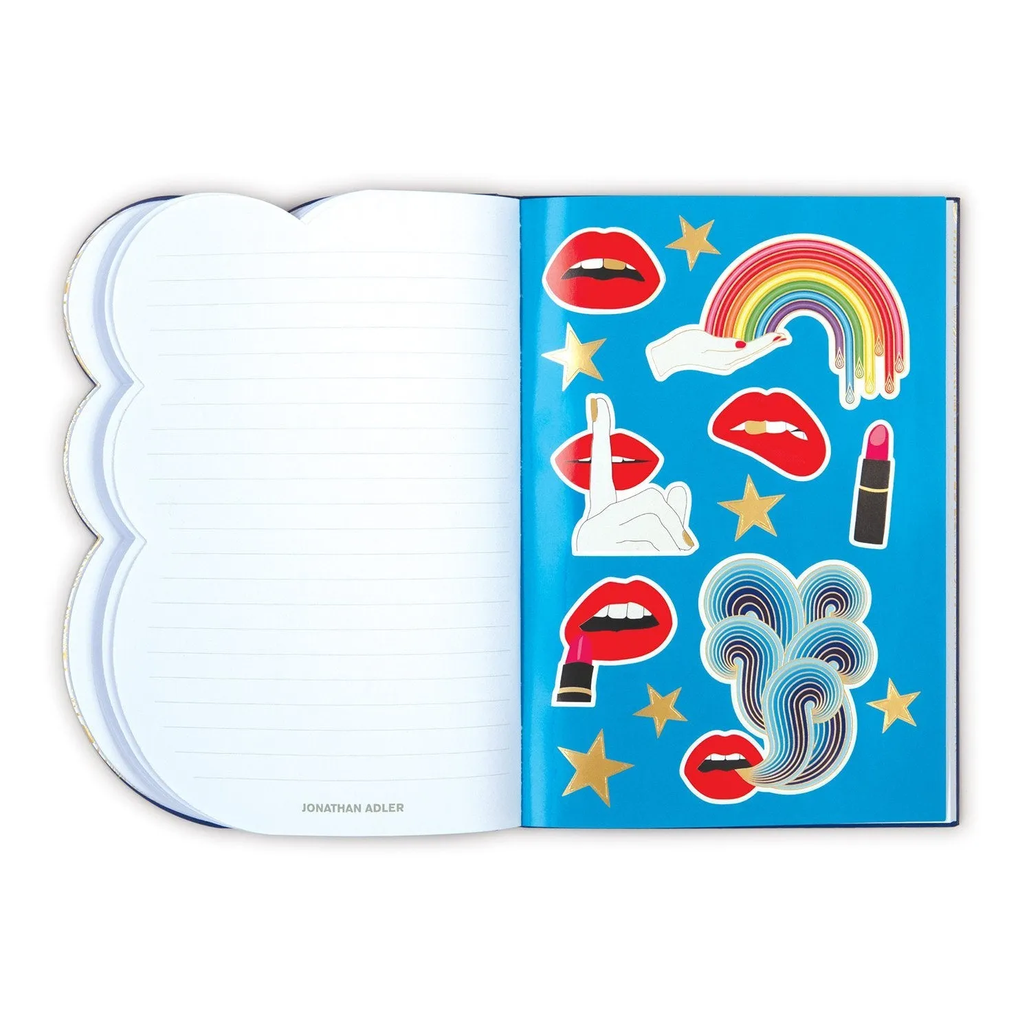 JONATHAN ADLER LIPS A5 JOURNAL